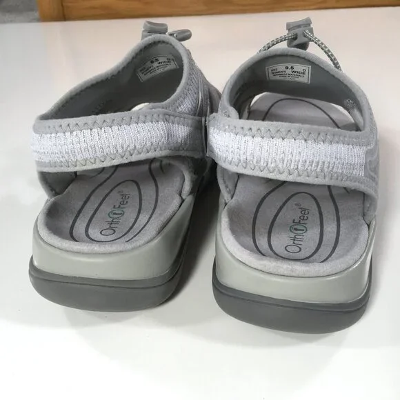 Orthofeet Maui Fisherman Sandals Womens Size 9.5 D Wide Gray 802 - Picture 5 of 9